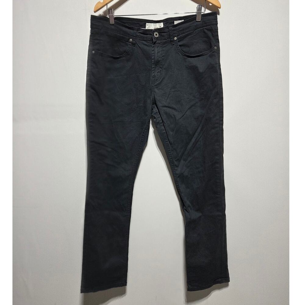 Paper Denim & Cloth Men's Black Straight Leg Jeans 36 X 32
